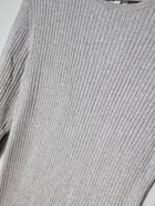 Seed Heritage Ribbed Knit Long Sleeve Midi Dress Grey XL - Image 2