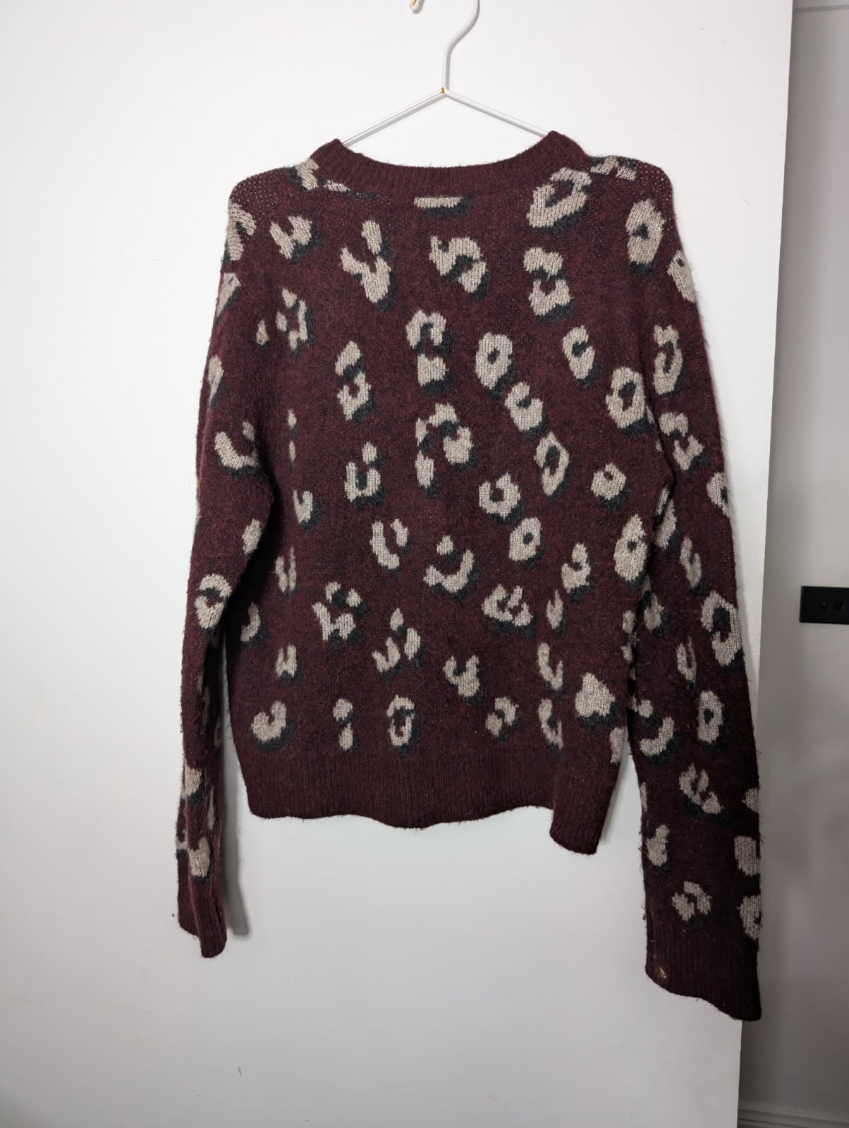 3.1 Phillip Lim Wool Yak Blend Leopard Print Sweater - Size S - Image 3