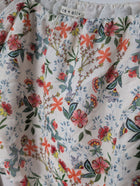 Alice + Olivia Floral Puff Sleeve Crop Top Size M - Image 2