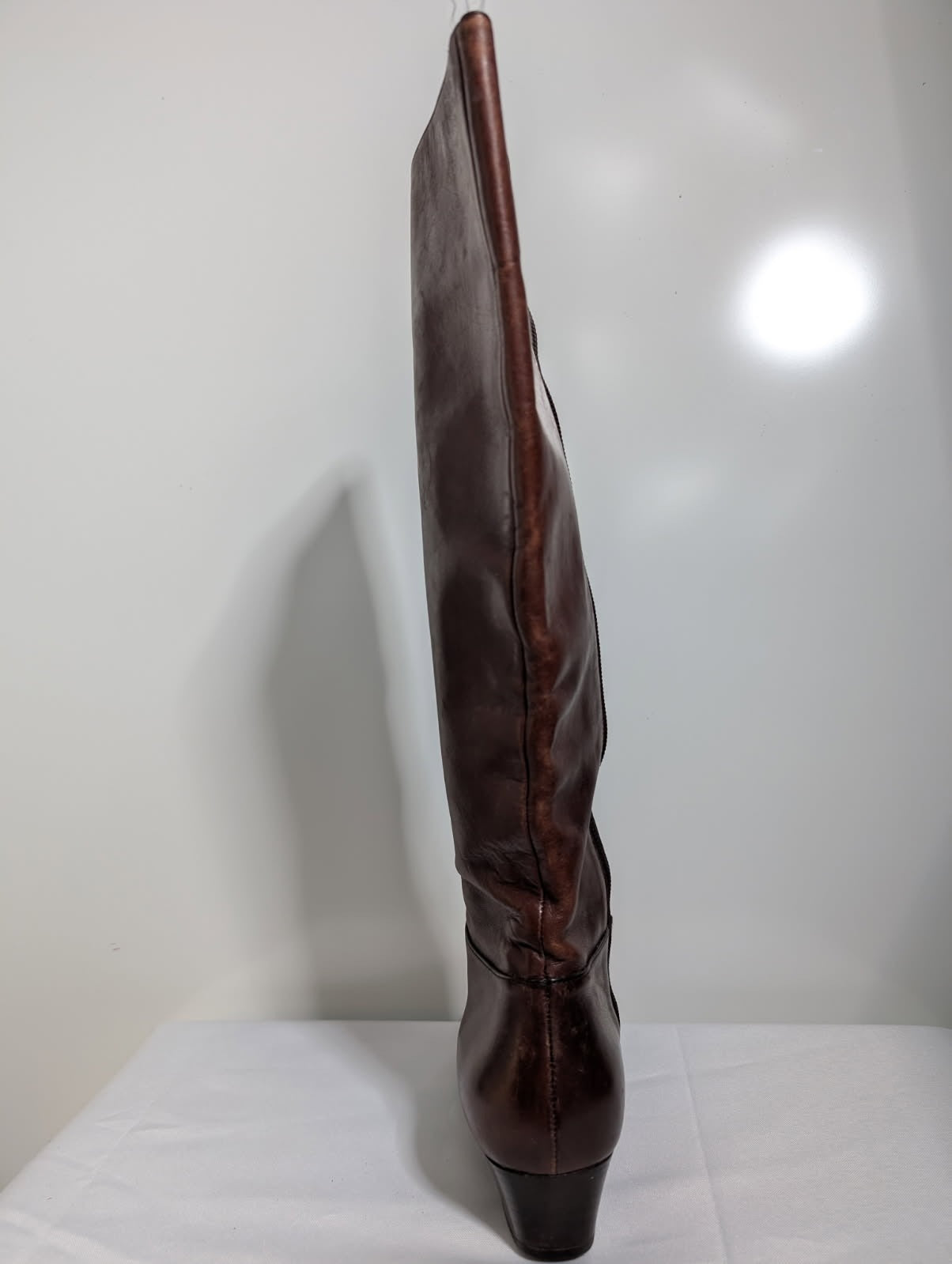 Bally Italian Leather Knee High Boots Brown Size 9M - Image 3