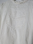 Indi & Cold Victorian-Style Lace Trim Blouse White Size S - Image 2