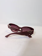 ALDO Cat Eye Sunglasses Burgundy - Image 3