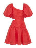 Aje Mimosa Cut-Out Mini Dress Red Size 8 - Image 1