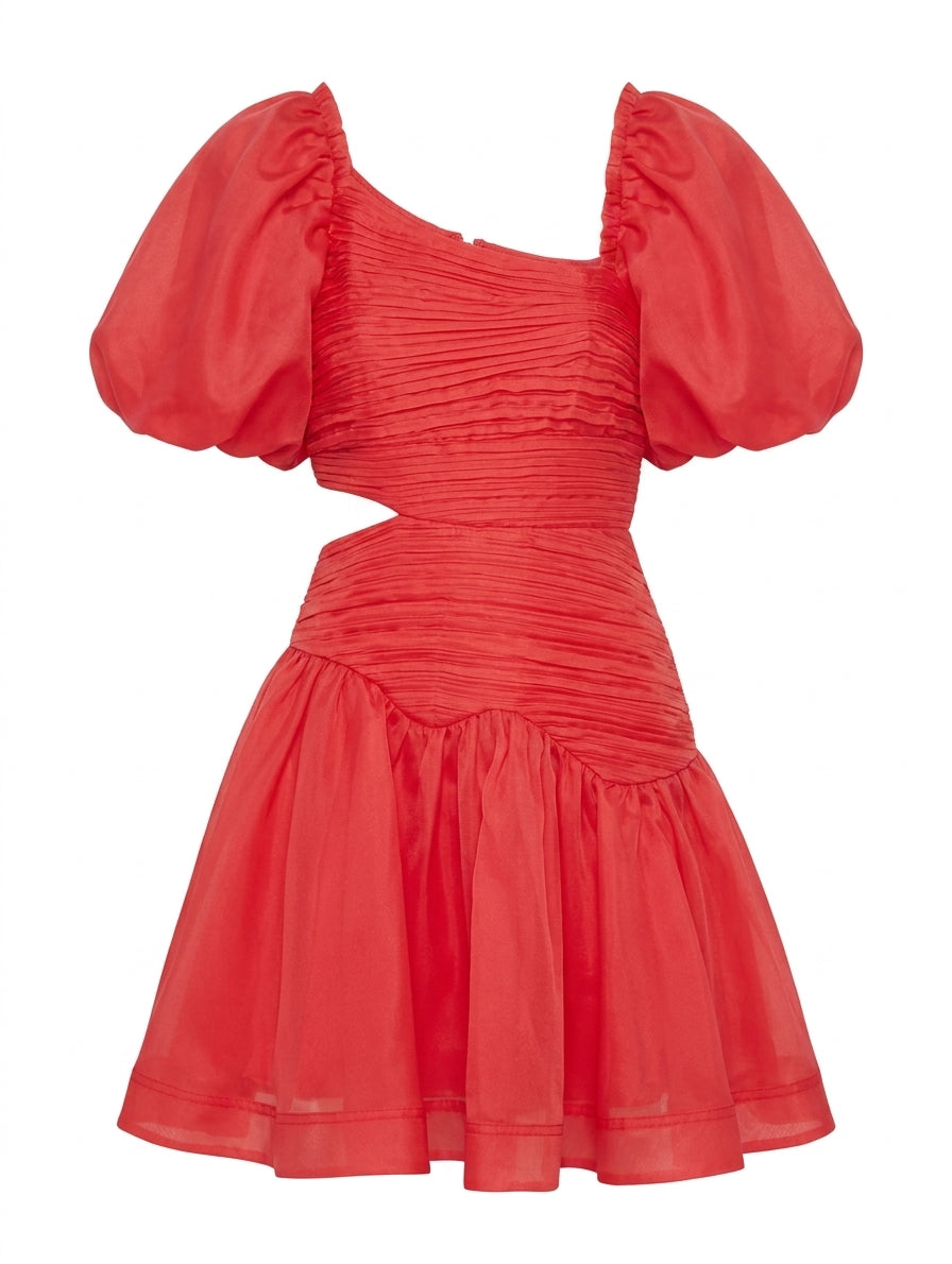 Aje Mimosa Cut-Out Mini Dress Red Size 8 - Image 1
