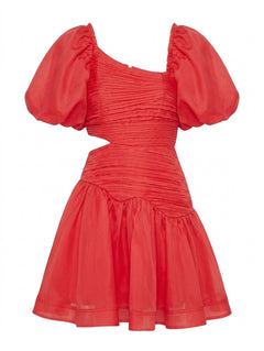 Aje Mimosa Cut-Out Mini Dress Red Size 8 - Image 1