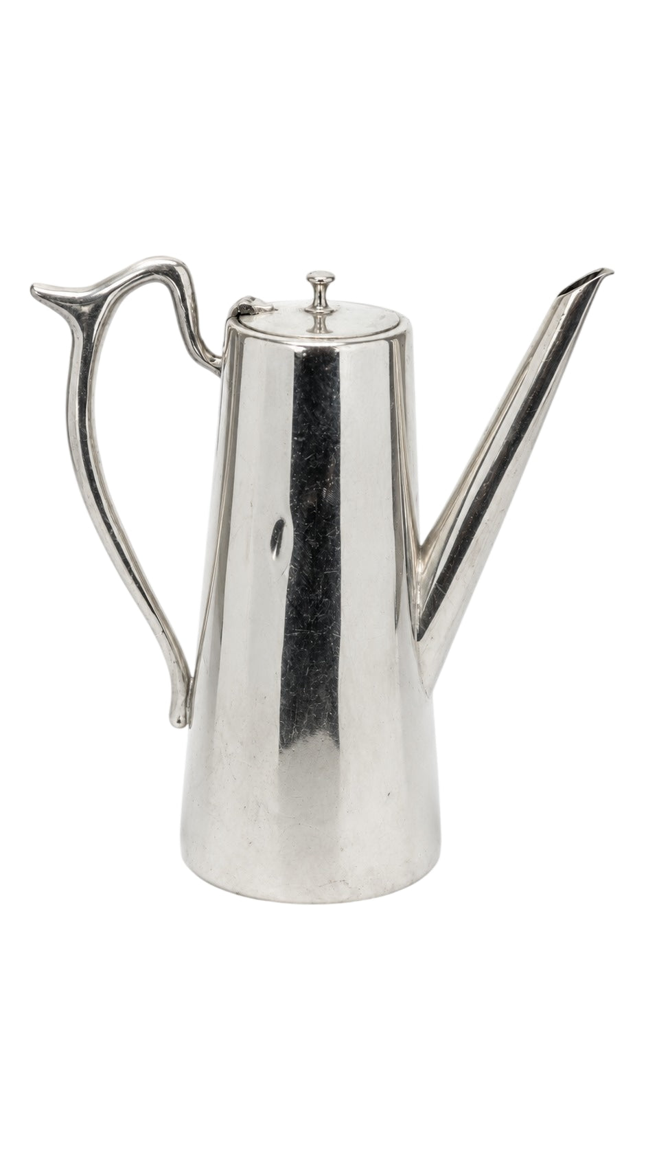 Vintage Silver Plated Tapered Coffee Pot - Elegant Mid-Century Style - Image 1