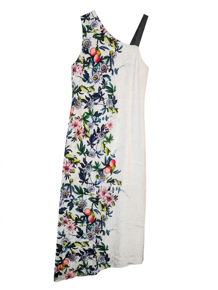 Ginger & Smart Silk Passionflower One-Shoulder Midi Dress - Image 1