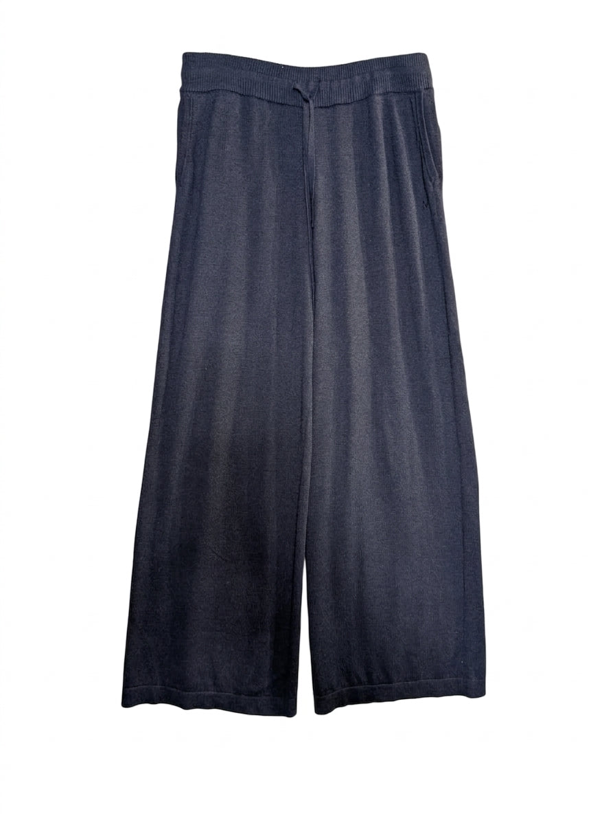 Nimble Knit Wide-Leg Pants - Dark Grey Women's Size M - Image 1
