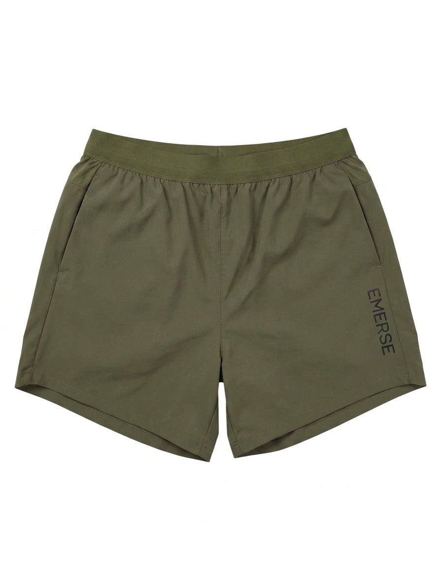 Emerse Performance Training Shorts - Olive Green Men's Size Small - Image 1
