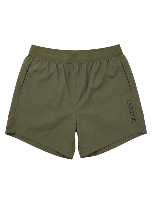 Emerse Performance Training Shorts - Olive Green Men's Size Small - Image 1