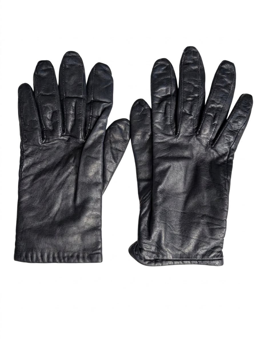 Classic Leather Gloves - Women's Winter Accessories in Black - Image 1