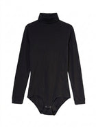 Unbranded Long Sleeve Turtleneck Bodysuit Black - Image 1