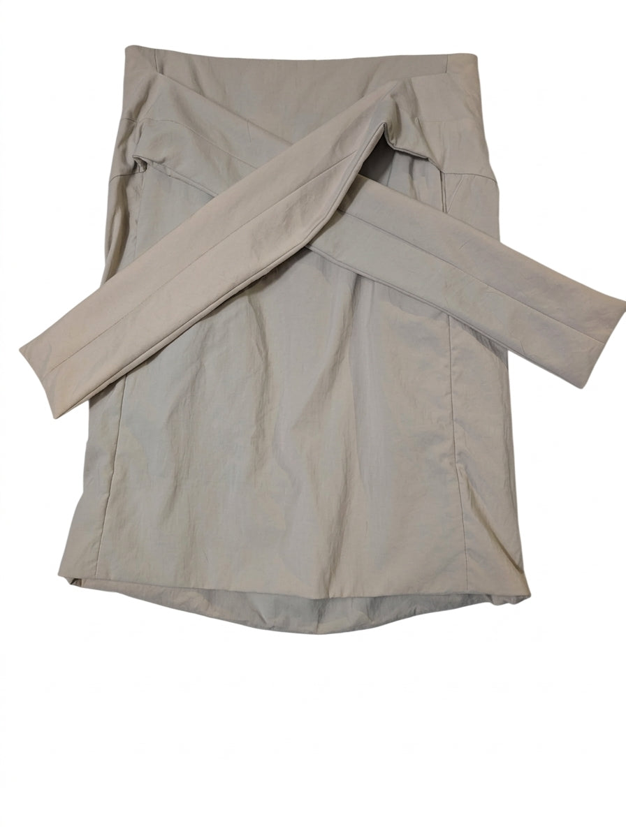 Marni Beige Nylon Oxford Wrap Skirt - IT 40 - Image 1