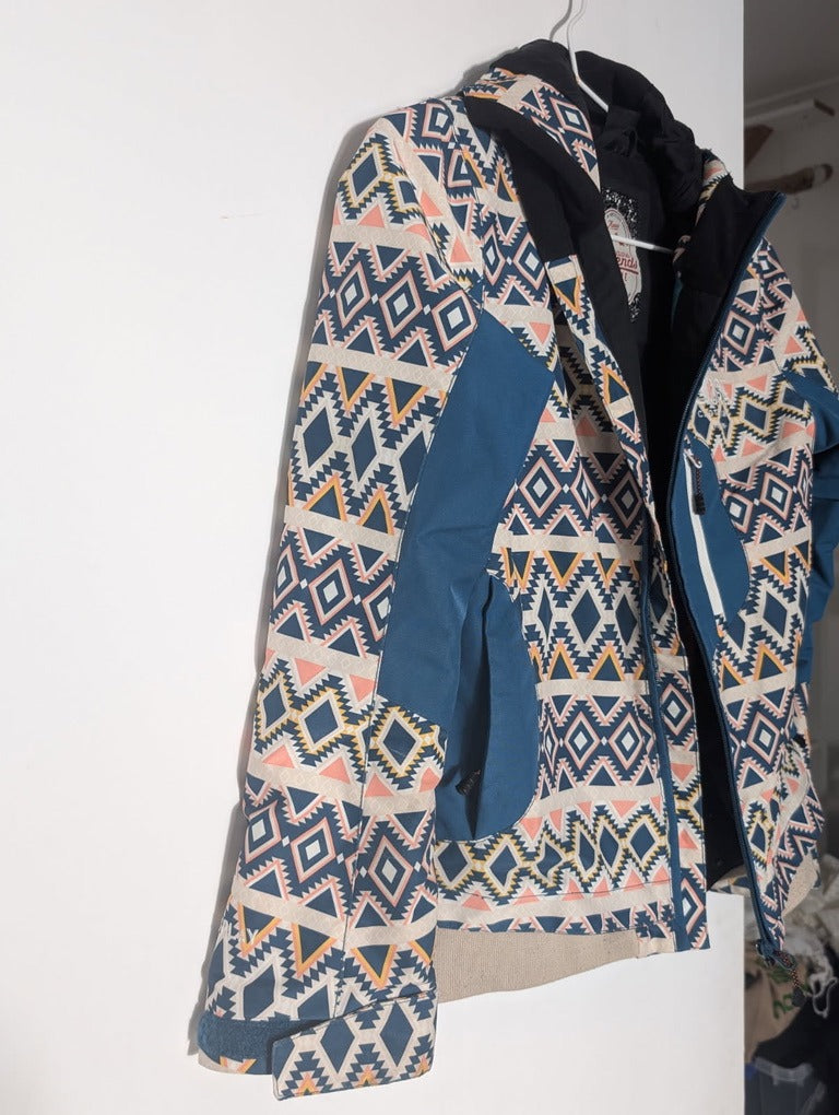 Picture Organic Clothing Ski Jacket - Girls Size 12 Geometric Pattern - Image 2