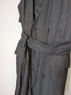 Ginger & Smart Longline Pinstripe Double-Breasted Sleeveless Vest Coat - Image 2