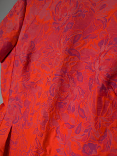 Ginger & Smart Floral Jacquard Shift Dress Pink & Orange AU 12 - Image 2
