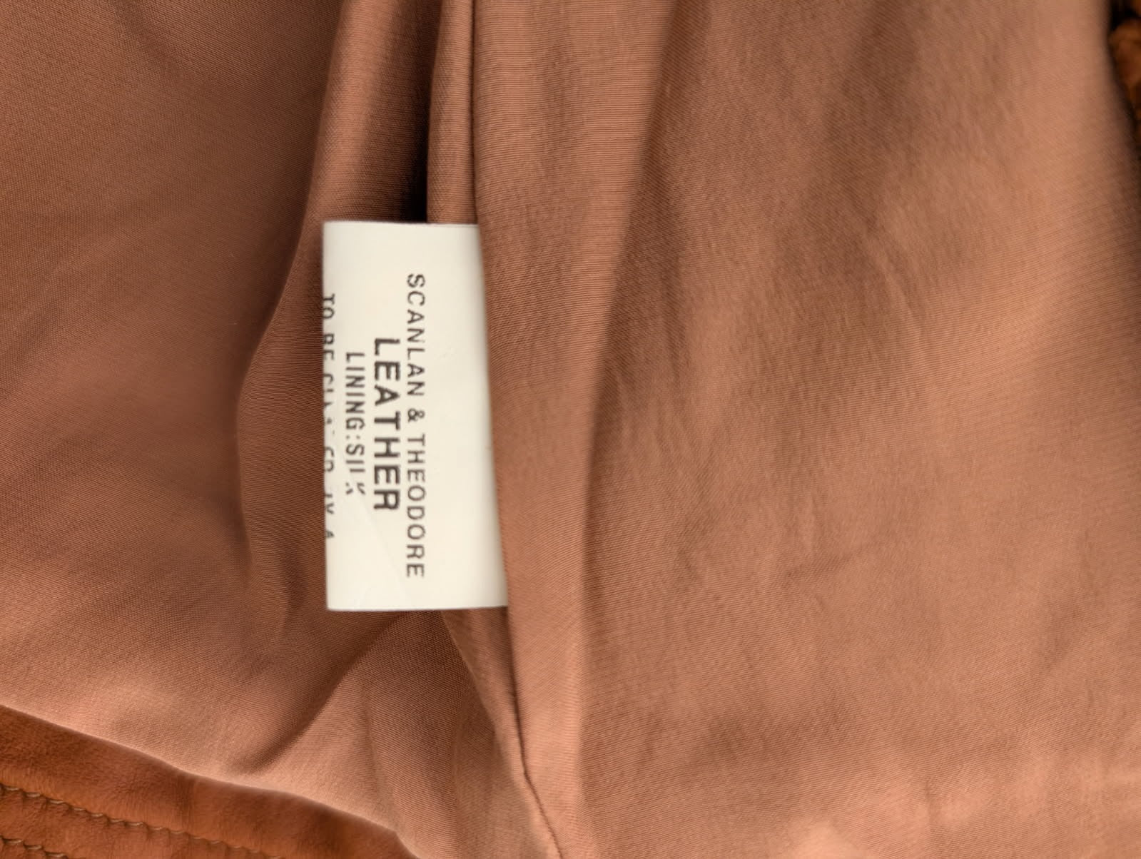 Scanlan & Theodore Leather Cropped Jacket - Ruffle Detail Brown Size SM - Image 3
