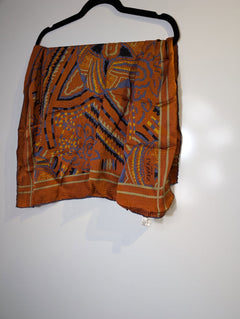 Lanvin Paris Silk Scarf Abstract Geometric Print - Image 2