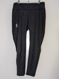 On Running Performance Tights Women's Black 7/8 Leggings Size Large - Image 2
