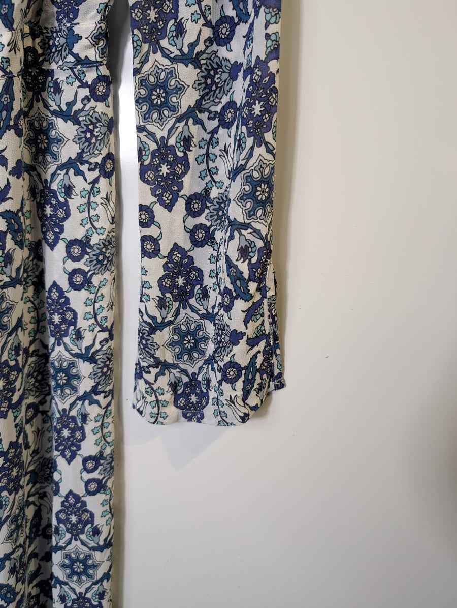 Tigerlily Wrap Maxi Dress Blue Floral Women's AU 8 - Image 3