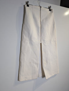 Nicholas High-Waisted Midi Skirt White AU 6 - Image 3