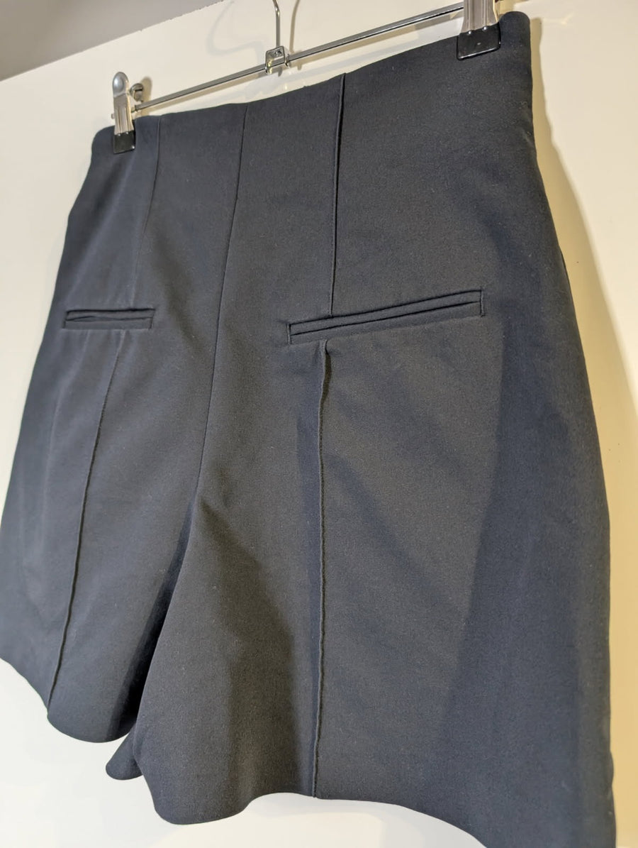 Zara Woman High-Waisted Tailored Shorts Black Size S - Image 2