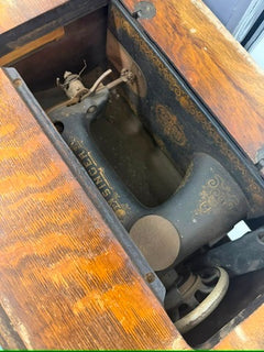 Antique Singer Treadle Sewing Machine Cabinet - Decorative Wood Table - Image 4