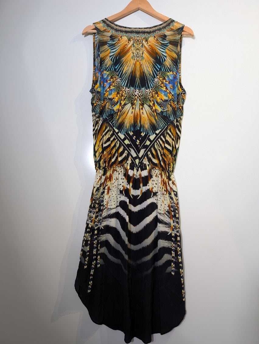 Camilla Silk Dress As Within Embellished V-Neck - Image 2