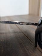 Karen Walker Deep Freeze Sunglasses Navy Blue Round Frames - Image 4