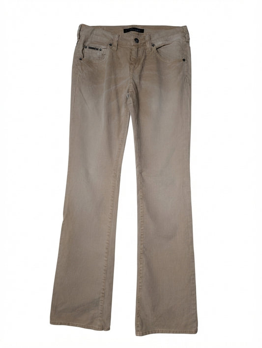 Calvin Klein Jeans Corduroy Pants Tan Rhinestone Detail - Image 1
