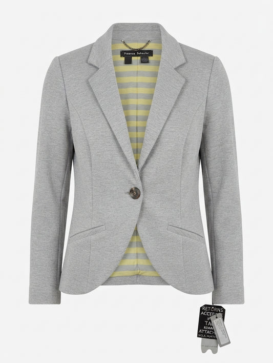 Proenza Schouler Jersey Blazer Grey Size 2 - Image 1
