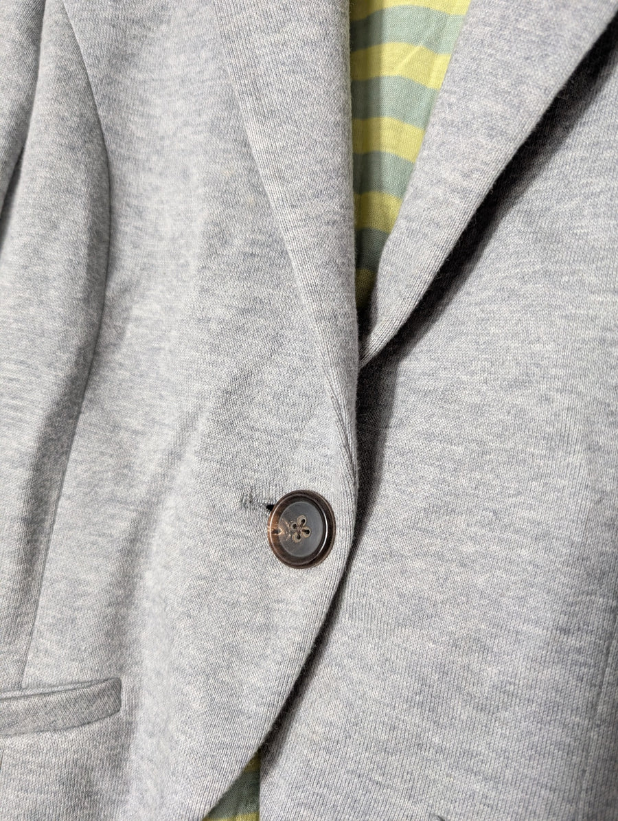 Proenza Schouler Jersey Blazer Grey Size 2 - Image 2