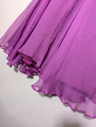 Rachel Gilbert Silk Chiffon Midi Dress Purple Size 0 - Image 3