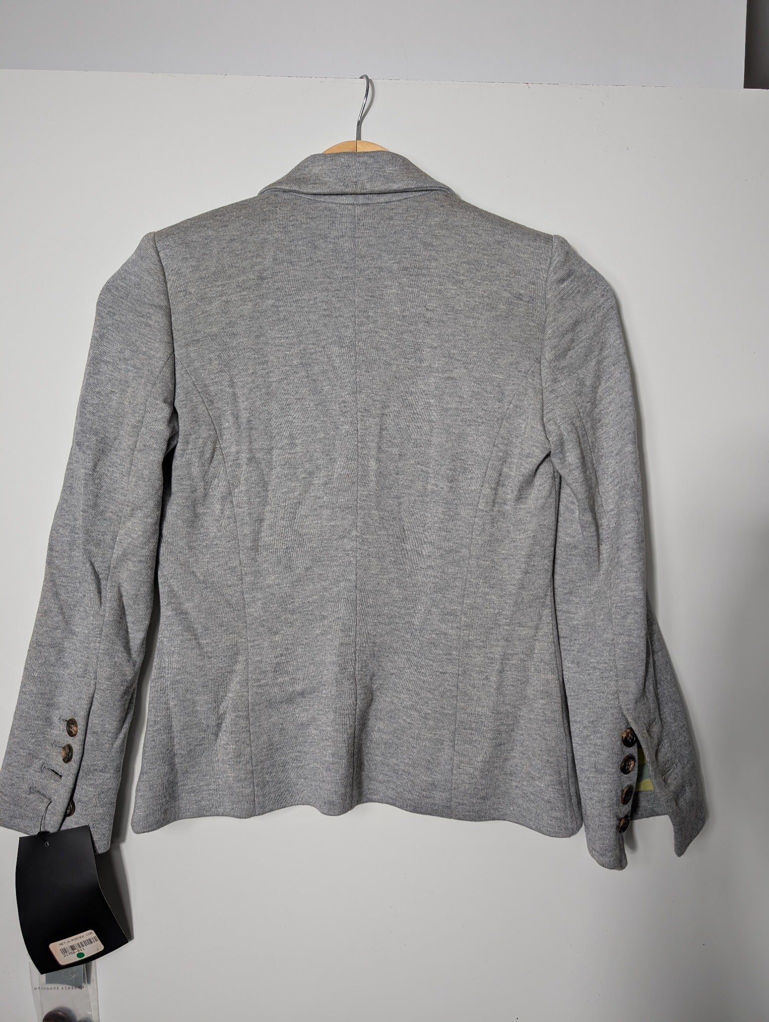 Proenza Schouler Jersey Blazer Grey Size 2 - Image 3