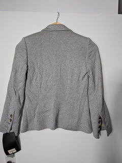 Proenza Schouler Jersey Blazer Grey Size 2 - Image 3