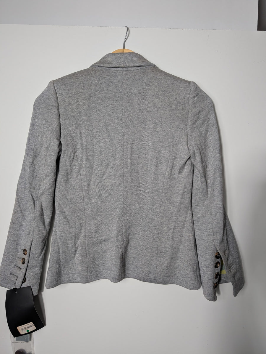 Proenza Schouler Jersey Blazer Grey Size 2 - Image 3