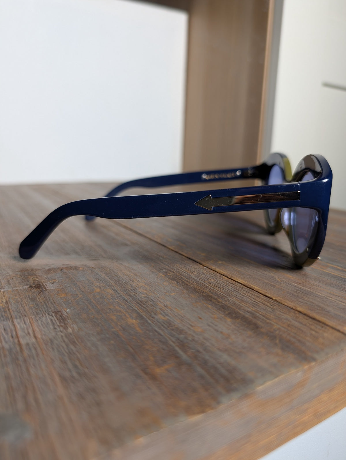 Karen Walker Flowerpatch Sunglasses Navy & Olive - Image 2