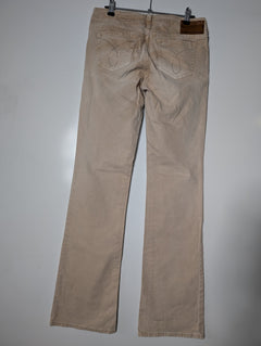 Calvin Klein Jeans Corduroy Pants Tan Rhinestone Detail - Image 6