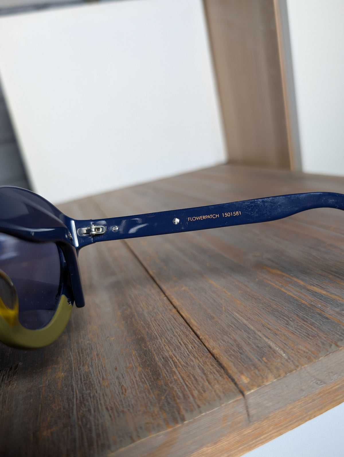 Karen Walker Flowerpatch Sunglasses Navy & Olive - Image 5