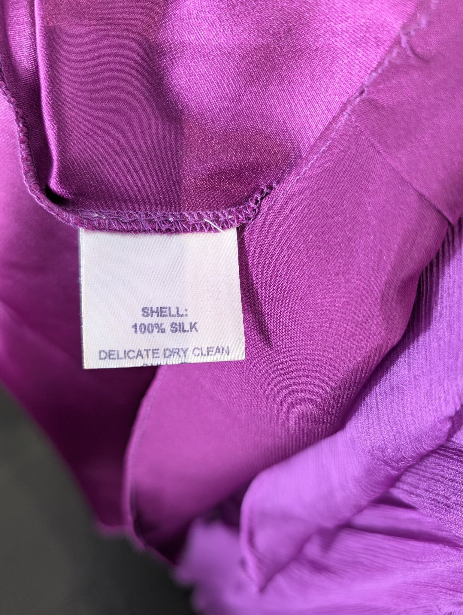 Rachel Gilbert Silk Chiffon Midi Dress Purple Size 0 - Image 7