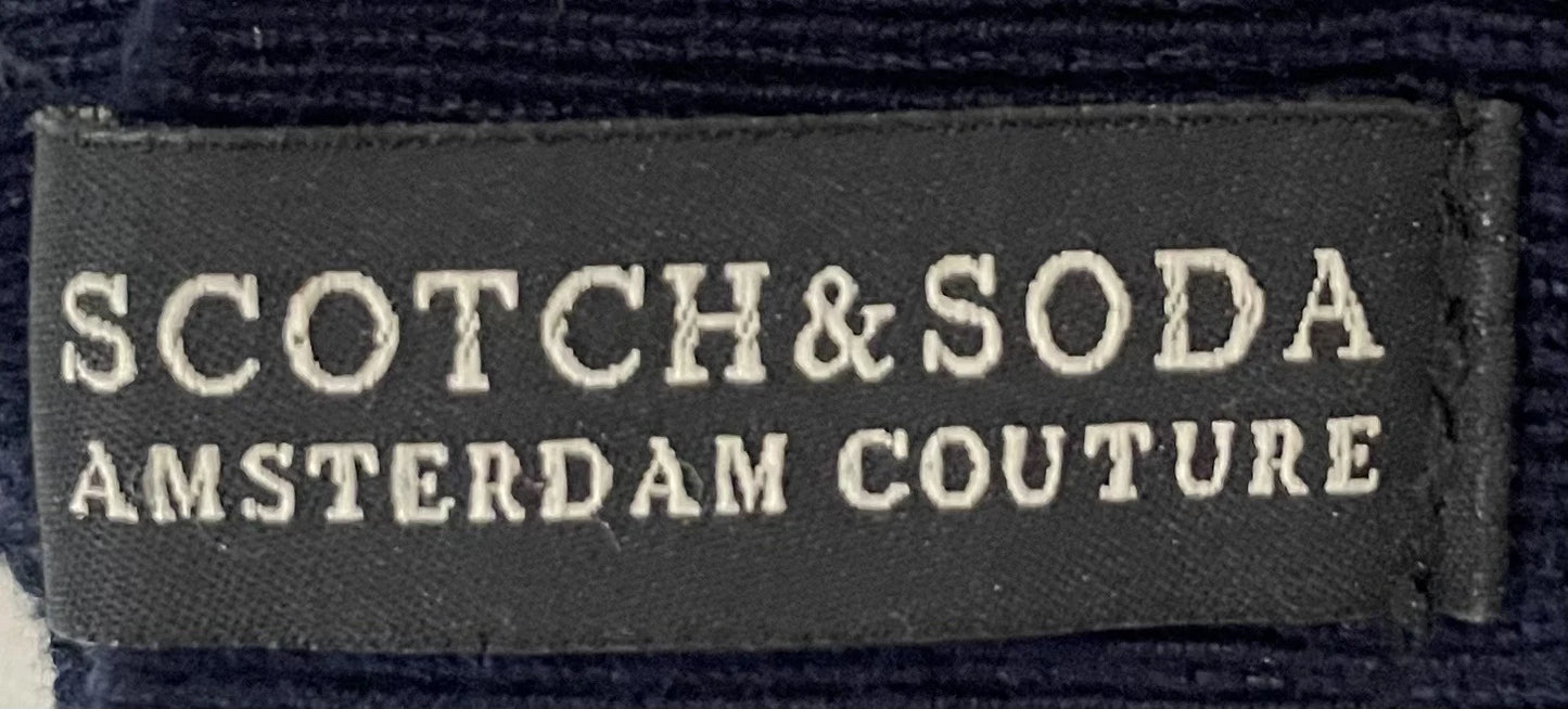 Scotch & Soda Navy Blue Ribbed Turtleneck Sweater - Image 4