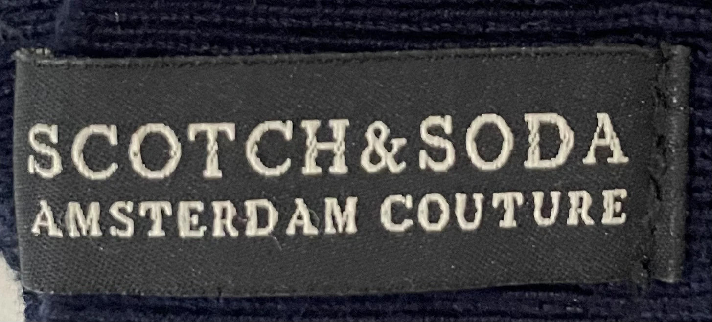 Scotch & Soda Navy Blue Ribbed Turtleneck Sweater - Image 4
