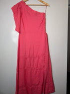 Morrison One-Shoulder Tiered Midi Dress Pink Size 2 - Image 5
