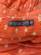 Mister Zimi Polka Dot Smocked Tiered Maxi Dress Coral - Image 4