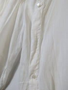 By Malene Birger Gauze Tunic Blouse White Pleated Detail - Image 3