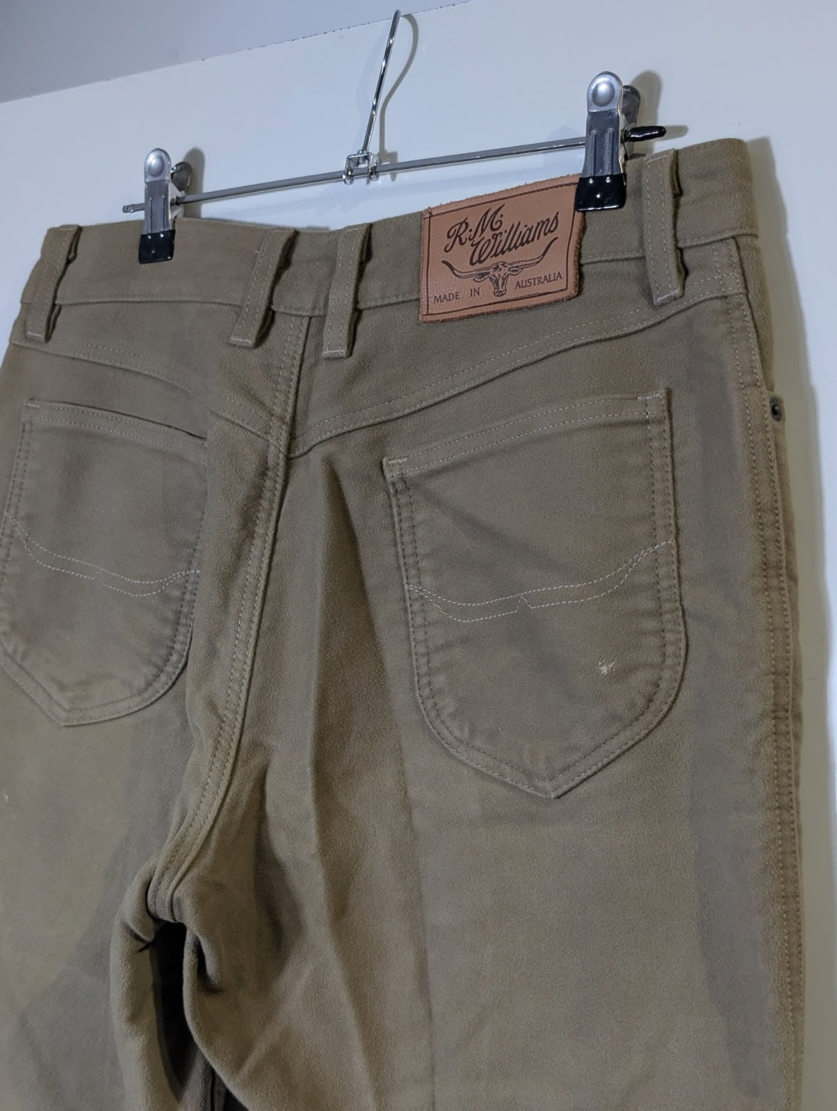 R.M. Williams Moleskin Jeans Beige Size 13 - Image 12