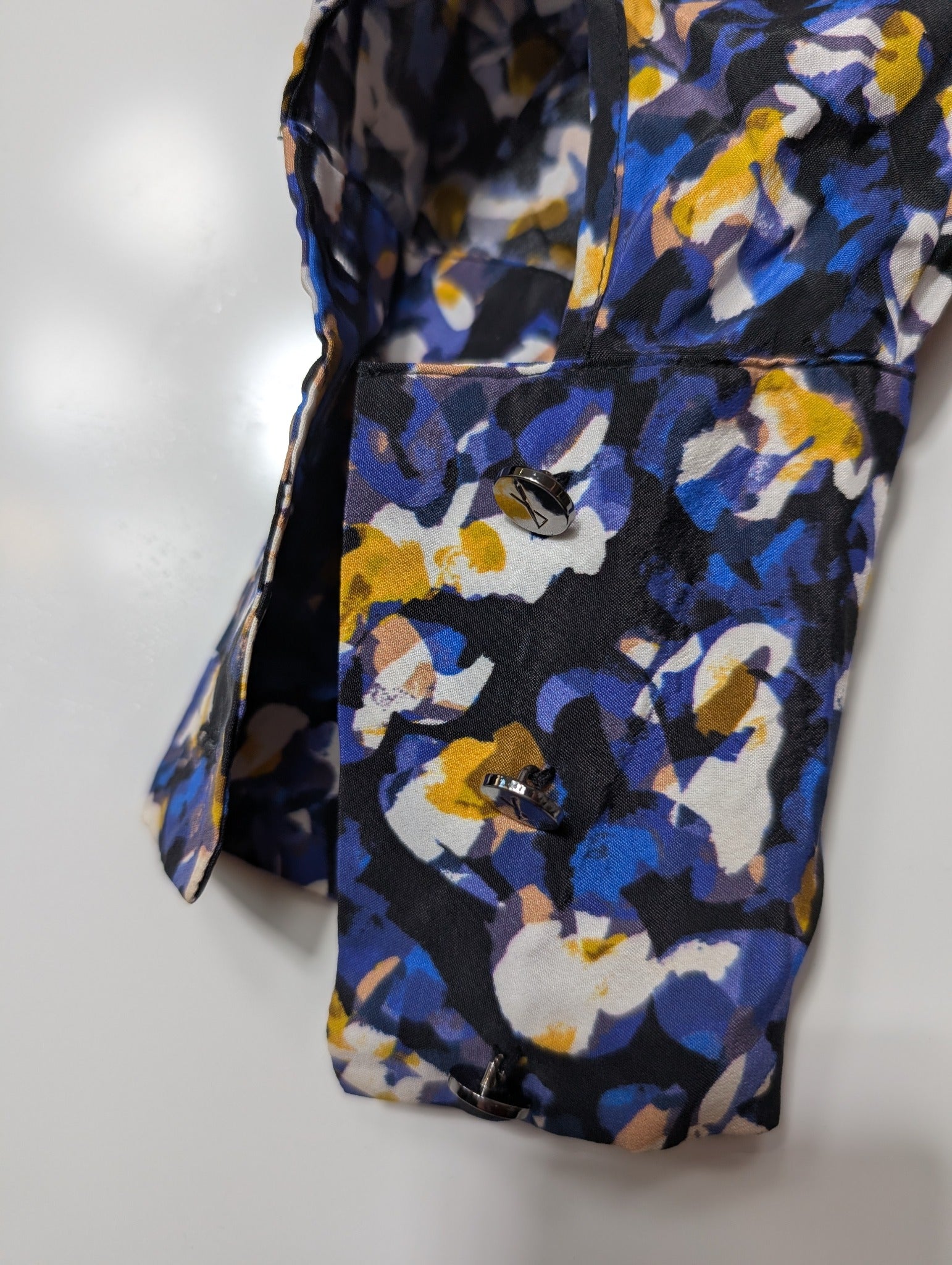 Ginger & Smart Silk Blend Floral Blouse Women's Size 10 - Image 4