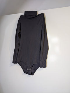 Unbranded Long Sleeve Turtleneck Bodysuit Black - Image 3