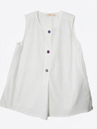 Tory Burch Sleeveless Blouse White Size 4 - Image 1