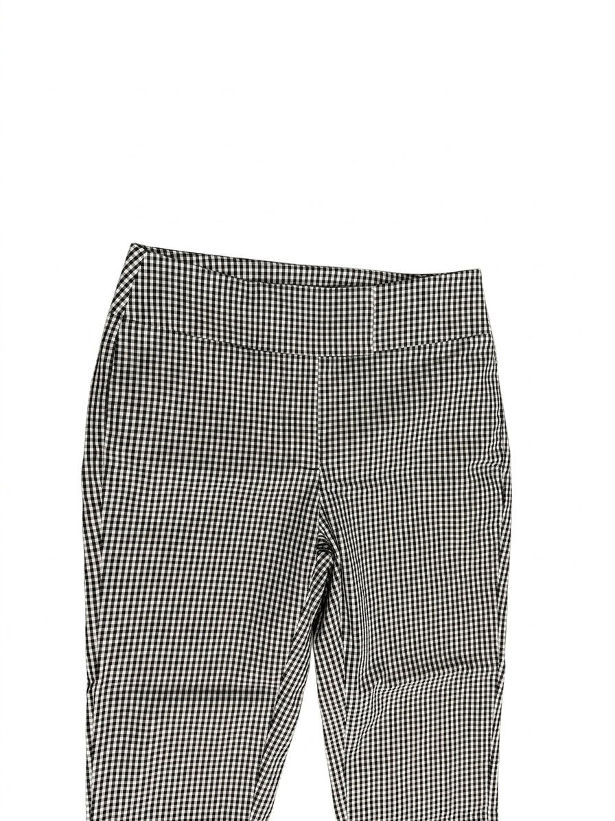 Country Road Black and White Gingham Checkered Tailored Trousers - Image 1